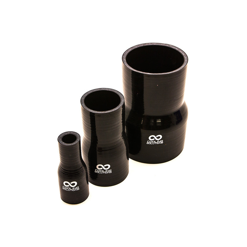 Manchon Réducteur en Silicone Ø16-13 à Ø127-114 mm, Noir