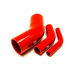 Coude 45° en Silicone Ø6.5 à Ø152 mm, Rouge