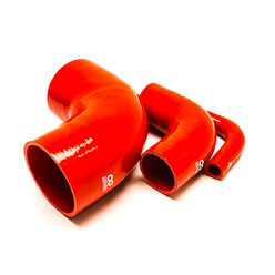 Coude 90° en Silicone Ø6.5 à Ø152 mm, Rouge