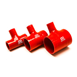 Té de Dérivation en Silicone Ø38 à Ø76 mm, Rouge