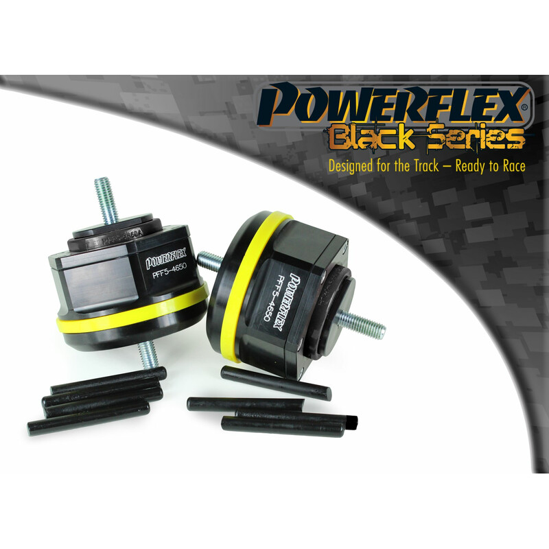 Silentblocs Moteur Réglables Powerflex Black Series pour BMW E36, E46, Z3, Z4 et M3 E9X (la paire)