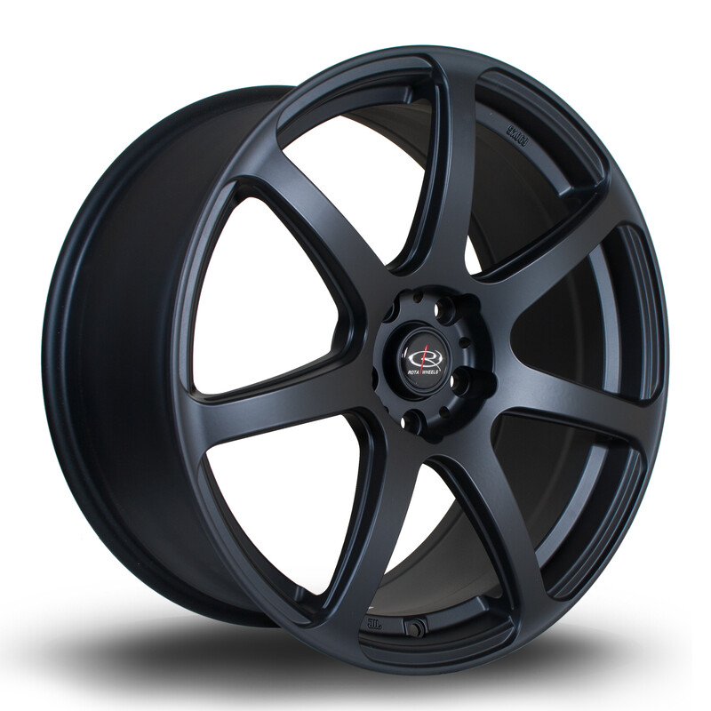 Jante Rota Pro R 19x8.5" 5x120 ET45, Noir Mat