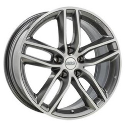 Jante BBS SX 18x8" 5x112 ET35, Gris Platine / Poli