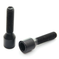 Vis de Roue Longues Noires à Empreinte Interne M12x1.25 (Pack de 10)