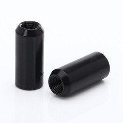 Ecrous Longs M12x1.25 | Renforcés, Noirs, Empreinte Interne (Pack de 20)