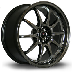 Jante Rota Fighter 18x8.5" 5x100/114.3 ET30, Hyper Black