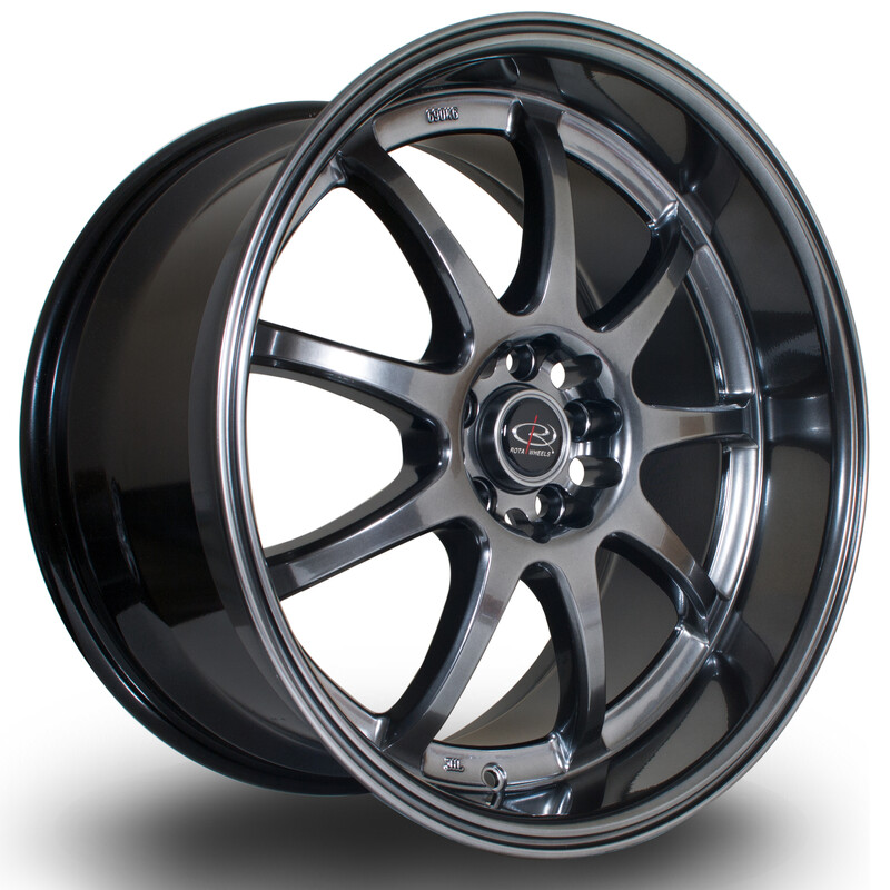 Jante Rota P1R 18x9.5" 5x100 ET38, Hyper Black