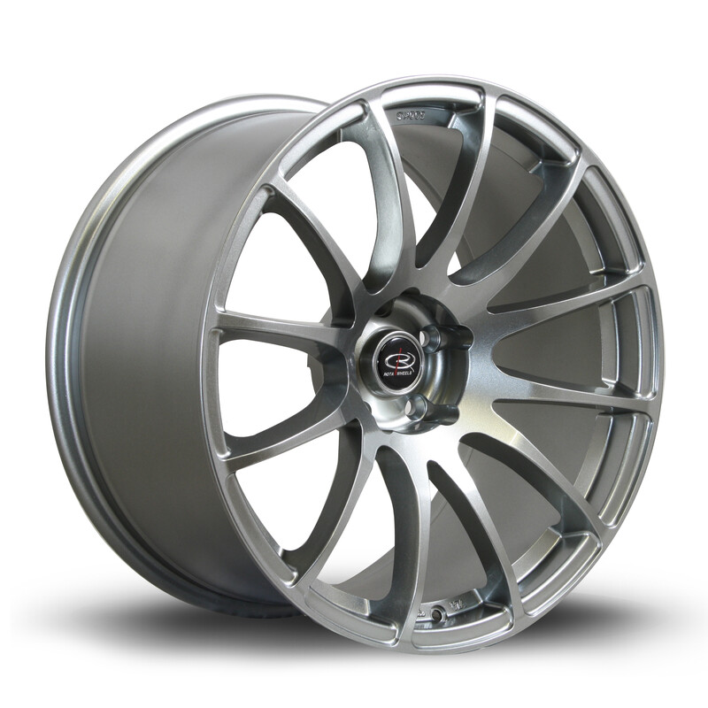 Jante Rota PWR 19x9.5" 5x114.3 ET20, Gris Métal
