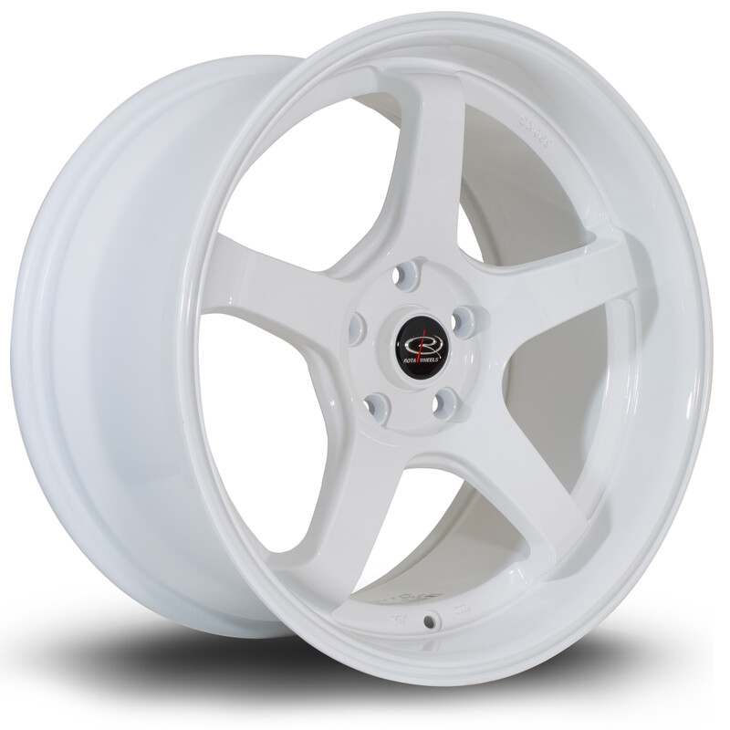 Jante Rota RT5 18x9.5" 5x120 ET35, Blanc