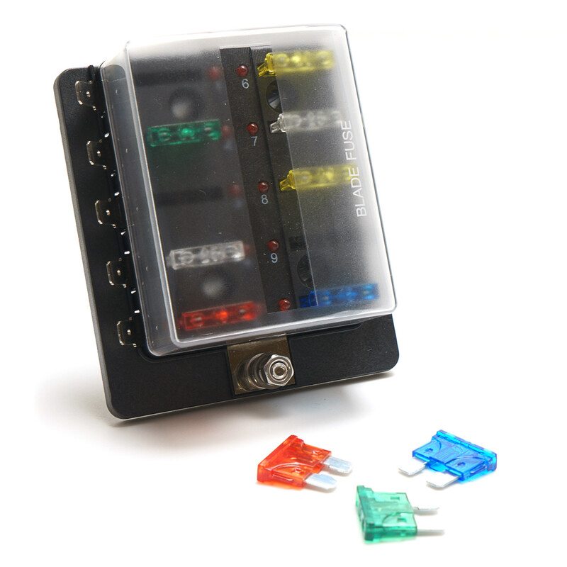 Porte-Fusible Distributeur d'Alimentation 10 Voies