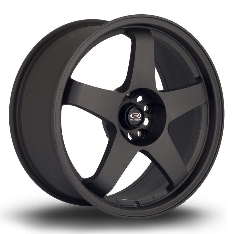 Jante Rota GTR 18x8.5" 5x114.3 ET30, Noir Satiné