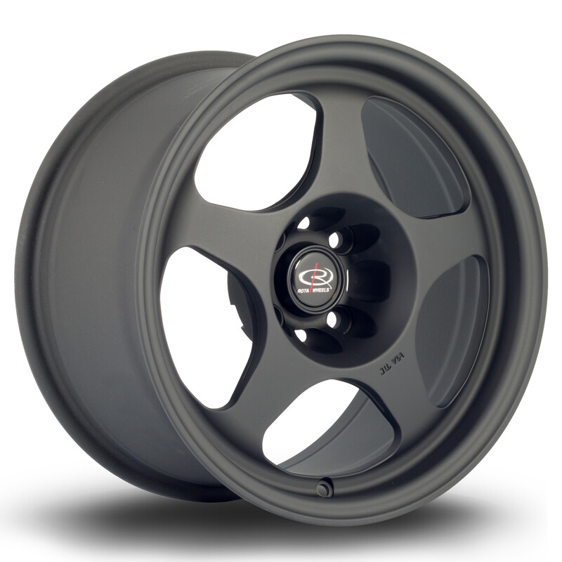 Jante Rota Slipstream 15x8" 4x100 ET20, Noir Satiné