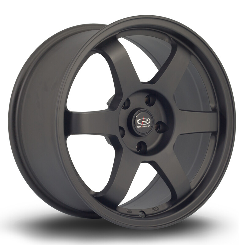 Jante Rota Grid 17x8.5" 5x114.3 ET30, Noir Mat
