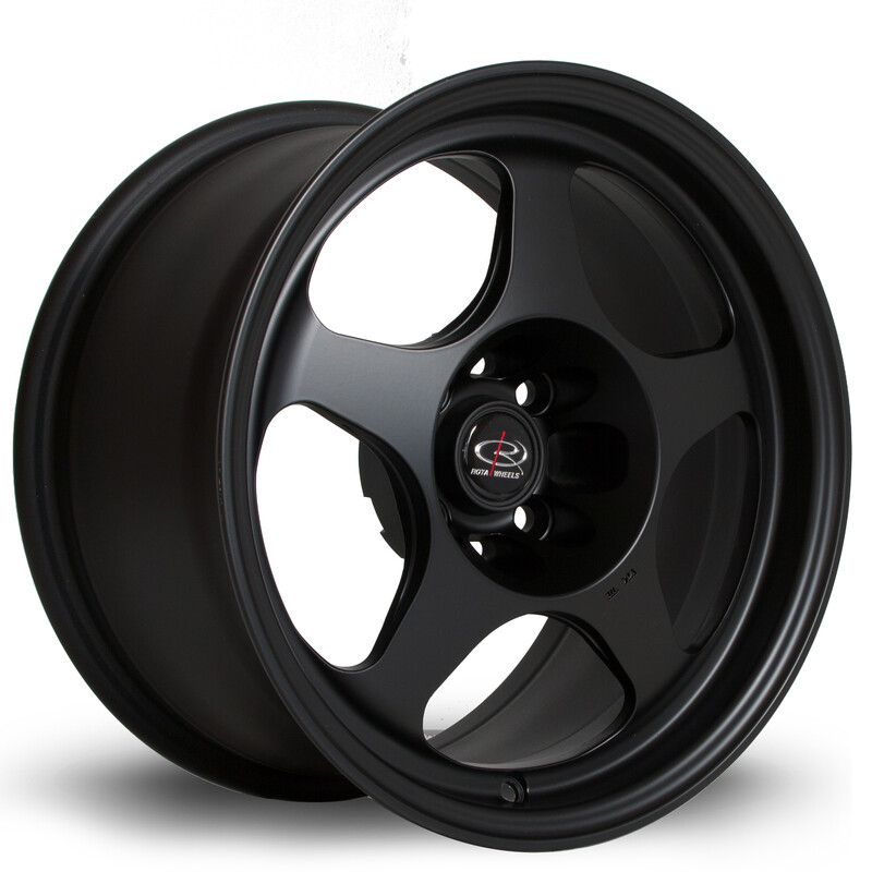 Jante Rota Slipstream 15x8" 4x108 ET25, Noir Mat