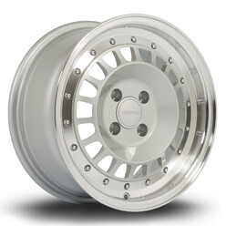 Jante Rota Speciale 15x7" 4x108 ET20, Gris Argenté, Rebord Poli