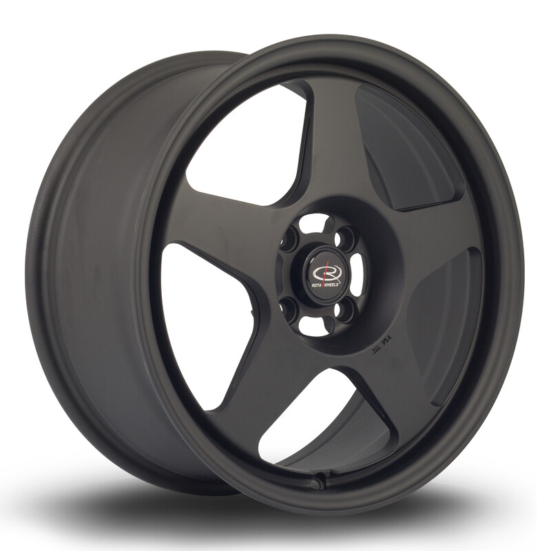 Jante Rota Slipstream 17x7.5" 4x100 ET45, Noir Mat