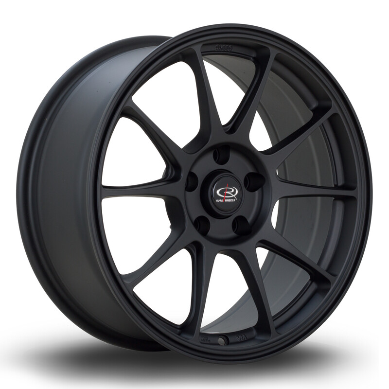 Jante Rota Titan 17x7.5" 5x114.3 ET45, Noir Mat