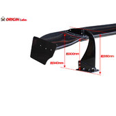 Aileron en Carbone "Snake Style" (160 cm)