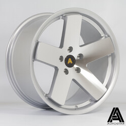 Jante Autostar Euro 18x9.5" 5x112 ET33, Gris Argenté / Poli