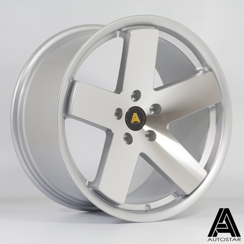 Jante Autostar Euro 18x9.5" 5x112 ET33, Gris Argenté / Poli