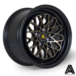 Jante Autostar Geo 15x8" 4x100 ET25, Noir & Bronze