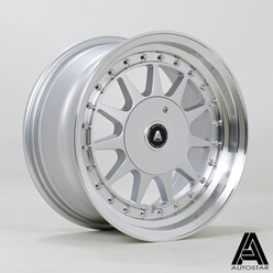 Jante Autostar Raider 15x7.5" 4x100/108 ET20, Gris Argenté