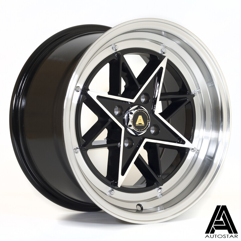 Jante Autostar STR 15x8" 4x100 ET25, Gris Argenté