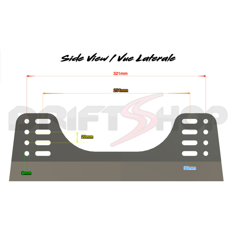 Kit Fixations Latérales Universelles "Pro" pour Siège Baquet