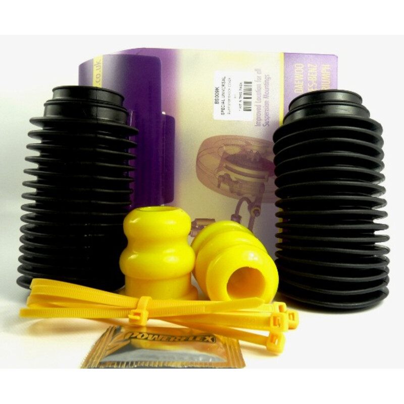 Butées d'Amortisseurs Renforcées Powerflex Universelles avec Soufflets (par paire)