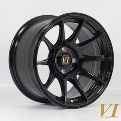 Jante Rota BDR 15x8.25" 4x100 ET0, Noir Brillant