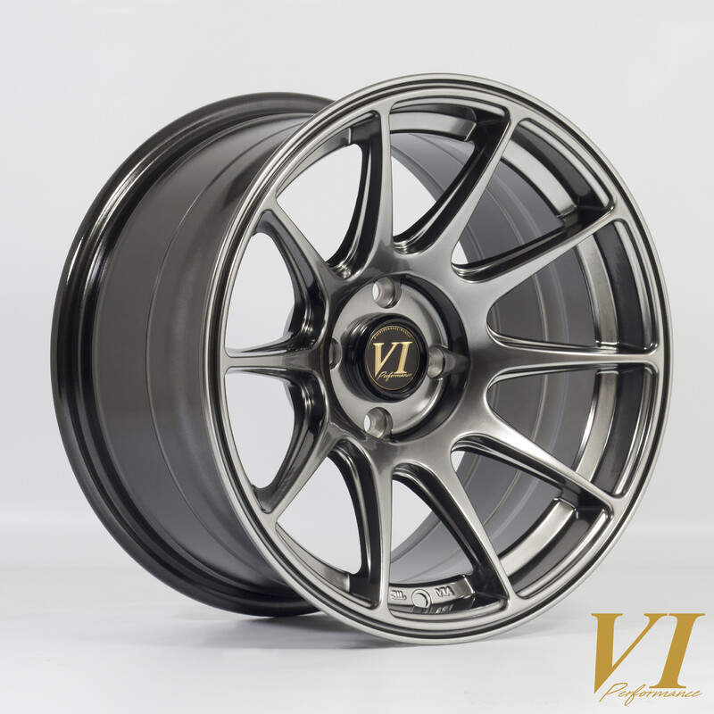 Jante Rota BDR 15x8.25" 4x100 ET0, Hyper Black