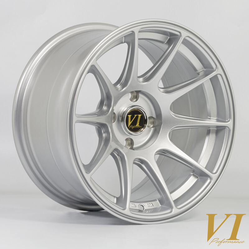 Jante Rota BDR 15x8.25" 4x100 ET0, Gris Argenté