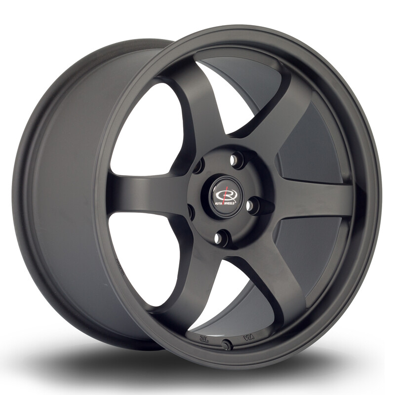 Jante Rota Grid 17x9" 5x114.3 ET25, Noir Mat