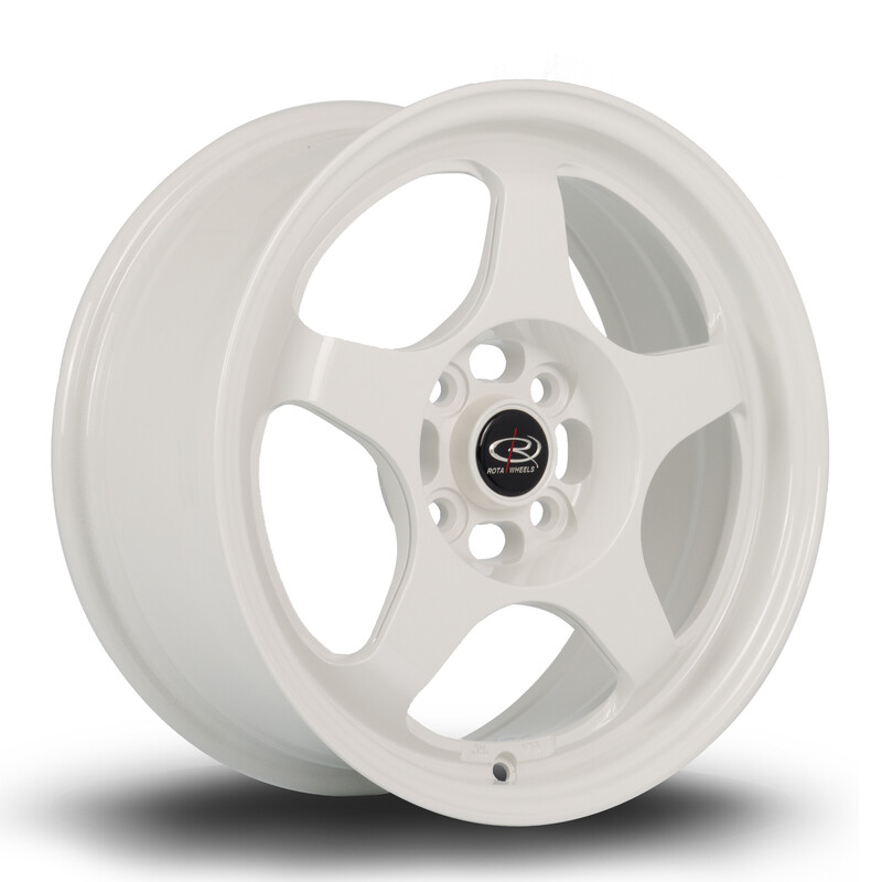 Jante Rota Slipstream 15x6.5" 4x100 ET35, Blanc