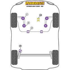 Silentblocs Powerflex pour Citroen DS4 (2010+)