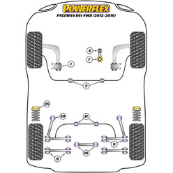 Silentblocs Powerflex pour Mini Cooper R61 Paceman 4WD (13-16)