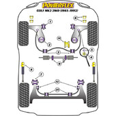 Silentblocs Powerflex pour VW Golf 2 (85-92)