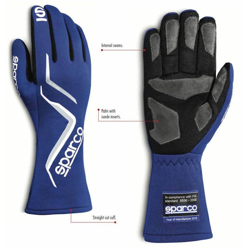 Gants Sparco Land Bleus MY24 (FIA)