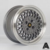 Jante Autostar Minus 16x7.5" 4x100 ET25, Gunmetal, Rebord Poli