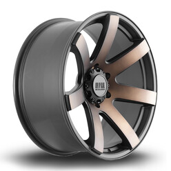 Jante Rota Gauntlet 20x9" 6x139.7 ET30, Noir Mat Bronze