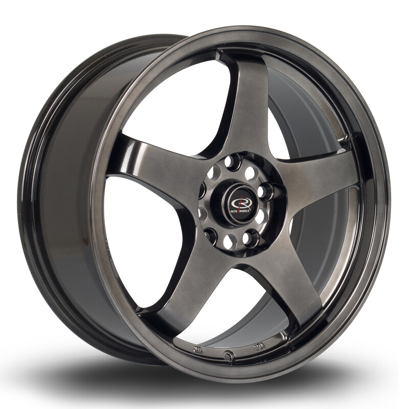 Jante Rota GTR 17x7.5" 5x114.3 ET45, Hyper Black