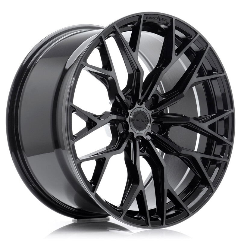 Jante Concaver CVR1 19x8.5" (5 trous - sur mesure) ET20-45, Double Noir Brillant