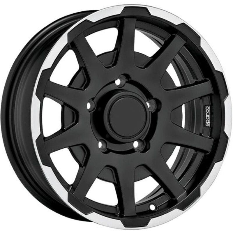 Jante Sparco Dakar 16x5.5" 5x139.7 ET0, Noir Mat