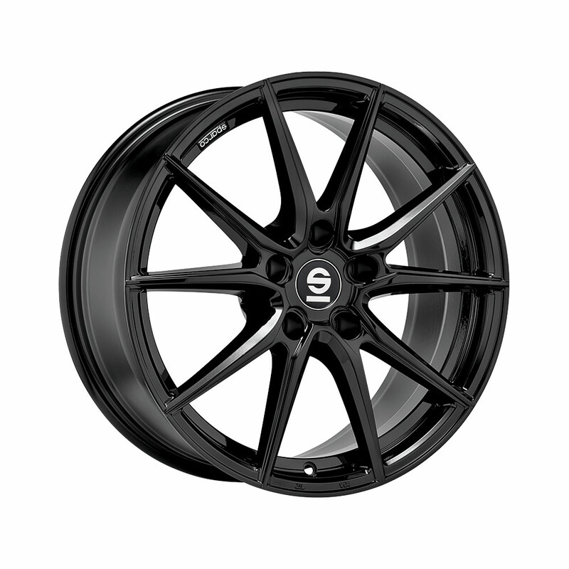 Jante Sparco DRS 18x8" 5x108 ET50, Noir Brillant