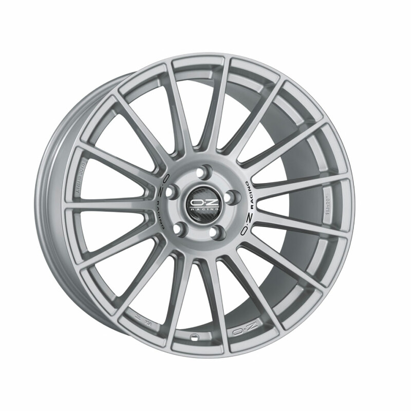 Jante OZ Superturismo Dakar 20x10" 5x112 ET26, Gris Argenté Mat, Lettres Noires