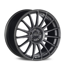 Jante OZ Superturismo LM 17x7" 4x100 ET37, Graphite Mat, Lettres Grises