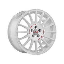 Jante OZ Superturismo WRC 14x6" 4x108 ET15, Blanc, Lettres Rouges