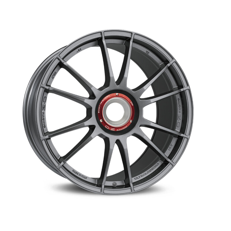 Jante OZ Ultraleggera HLT 19x12" Ecrou Central ET63, Graphite Agrenté Mat