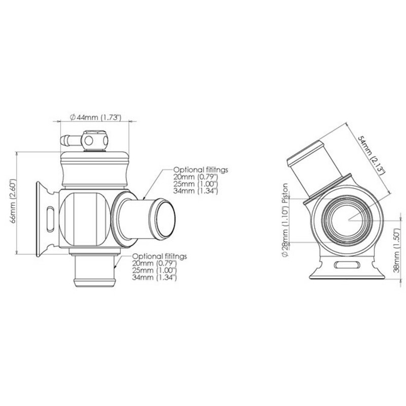 Dump Valve Turbosmart "Dual Port" (Universelle)
