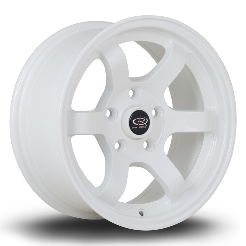 Jante Rota Grid Max 15x7" 5x114.3 ET20, Blanc